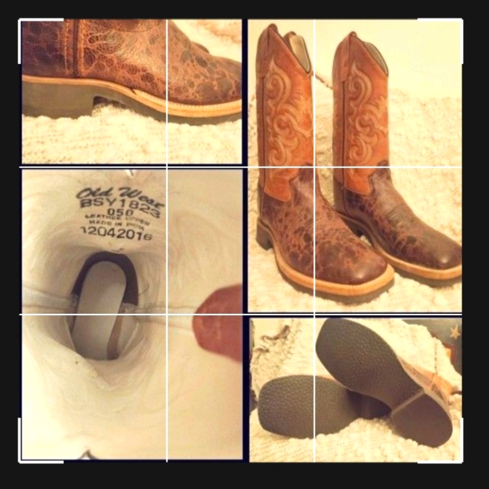 Old West - Size Youth 5 Cowgirl Boots